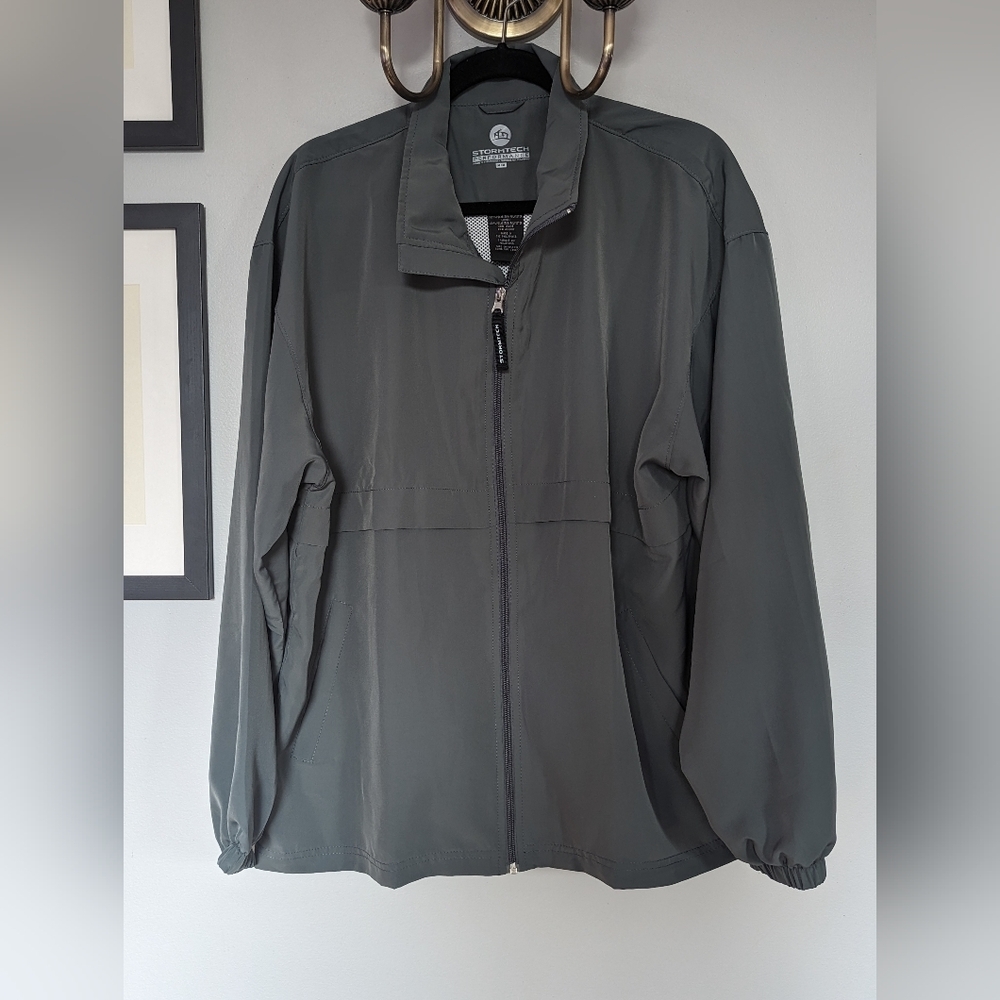 Stormtech Performance Full Zip Pockets Men's Jacket Collared Green NWOT